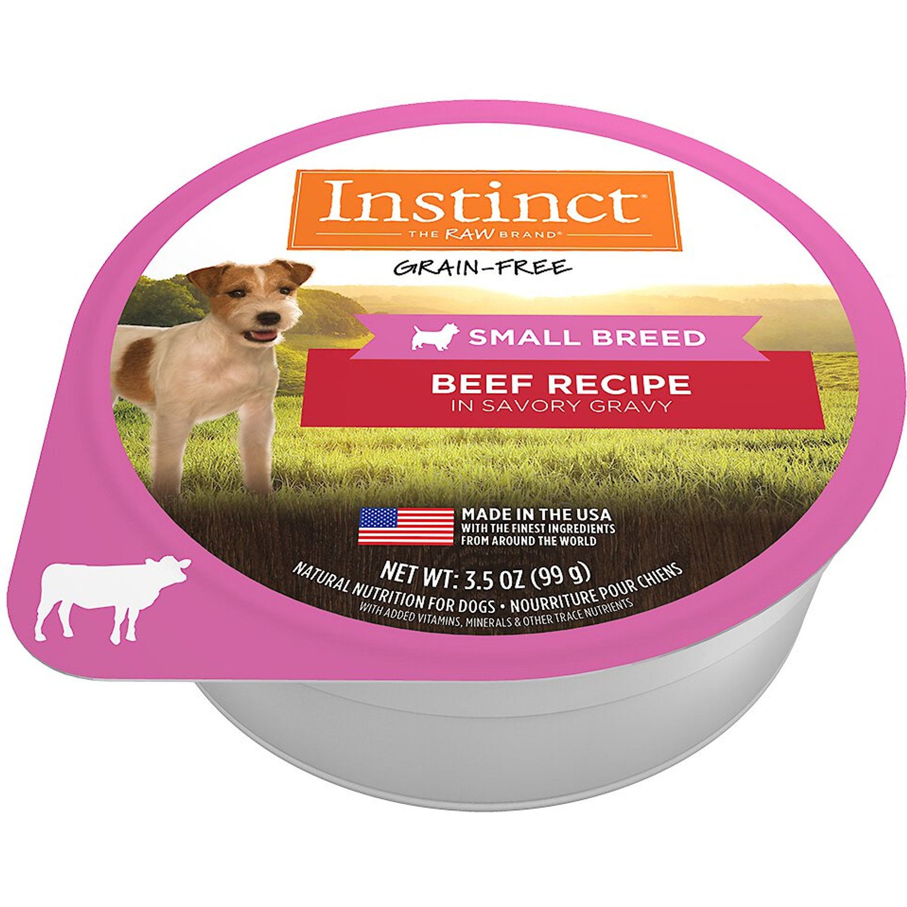 INSTINCT Original Small Breed Grain Free Real Beef Recipe Wet Dog