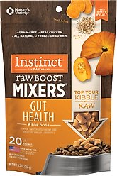 Instinct Freeze-Dried Raw Boost Mixers Grain-Free Gut Health Recipe Dog Food Topper, 5.5-oz bag slide 1 of 9