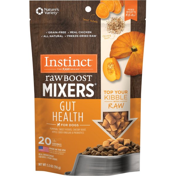 INSTINCT Raw Boost Mixers Mobility Support Recipe GrainFree FreezeDried Dog Food Topper, 5.5