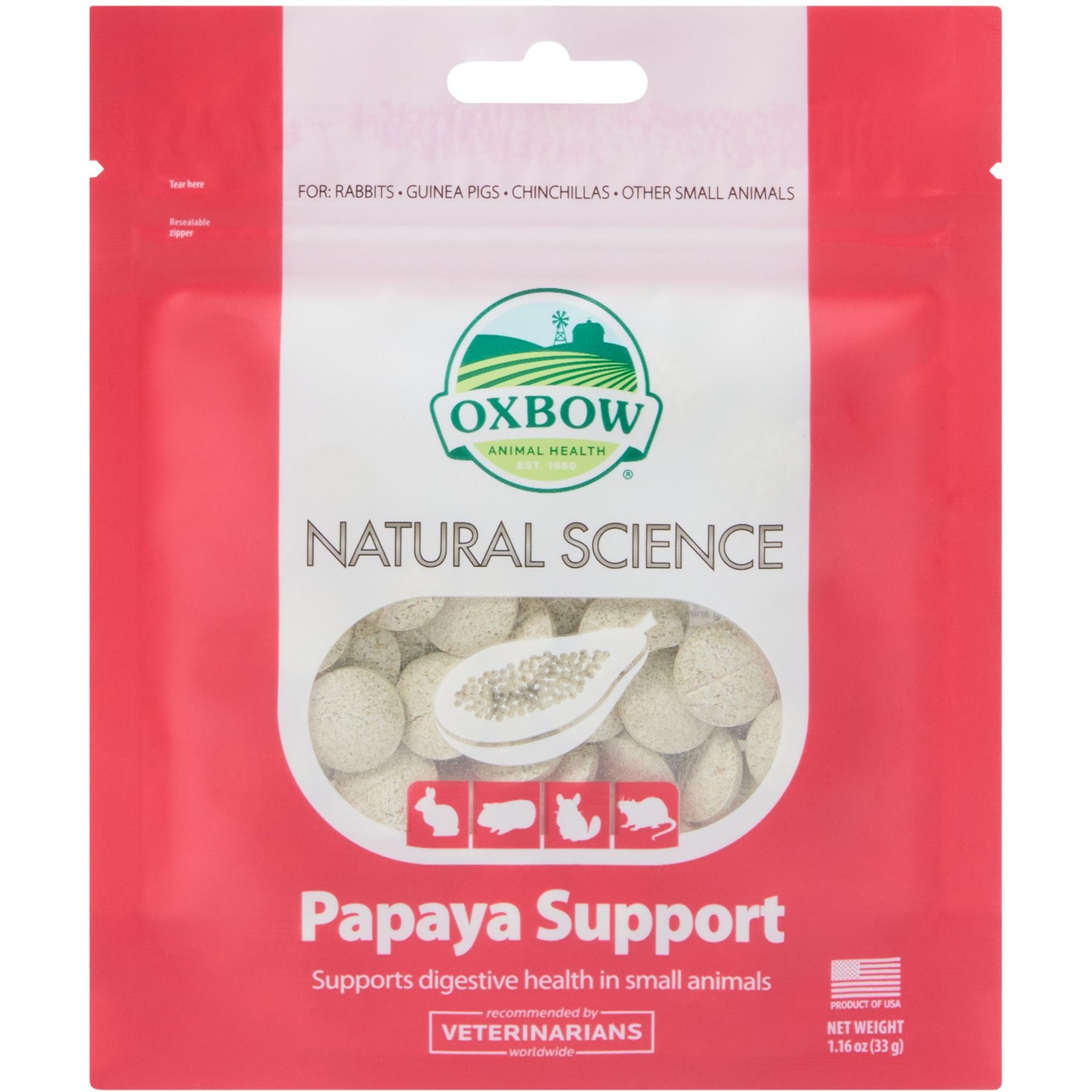 Oxbow Animal Health Natural Science Papaya Support