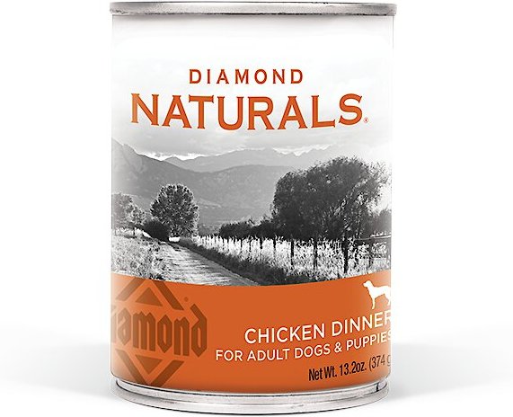 Diamond Naturals Chicken Dinner Adult & Puppy Canned Dog Food, 13.2-oz, case of 12 slide 1 of 5