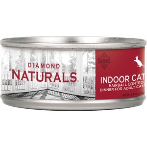 Diamond Naturals Indoor Hairball Control Adult Canned Cat Food, 5.5-oz, case of 24