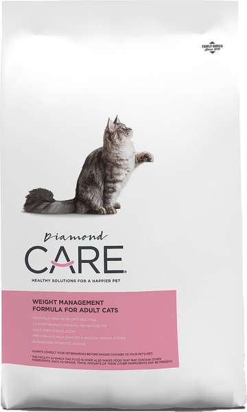 Diamond Care Weight Management Formula Adult Grain-Free Dry Cat Food, 15-lb bag slide 1 of 8
