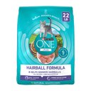 Purina ONE +Plus Hairball Formula Natural Adult Dry Cat Food, 22-lb bag