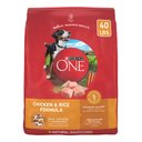 Purina ONE Natural SmartBlend Chicken & Rice Formula Dry Dog Food, 40-lb bag