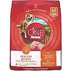 Purina ONE +Plus Adult High-Protein Healthy Weight Formula Dry Dog Food, 40-lb bag
