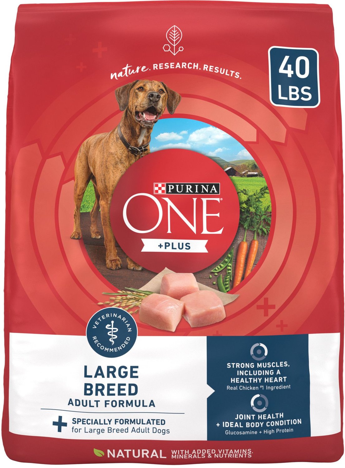 Aanpassing commando Slaapkamer PURINA ONE Natural Large Breed +Plus Formula Dry Dog Food, 40-lb bag -  Chewy.com