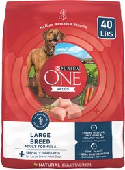Purina ONE Natural Large Breed +Plus Formula Dry Dog Food, 40-lb bag