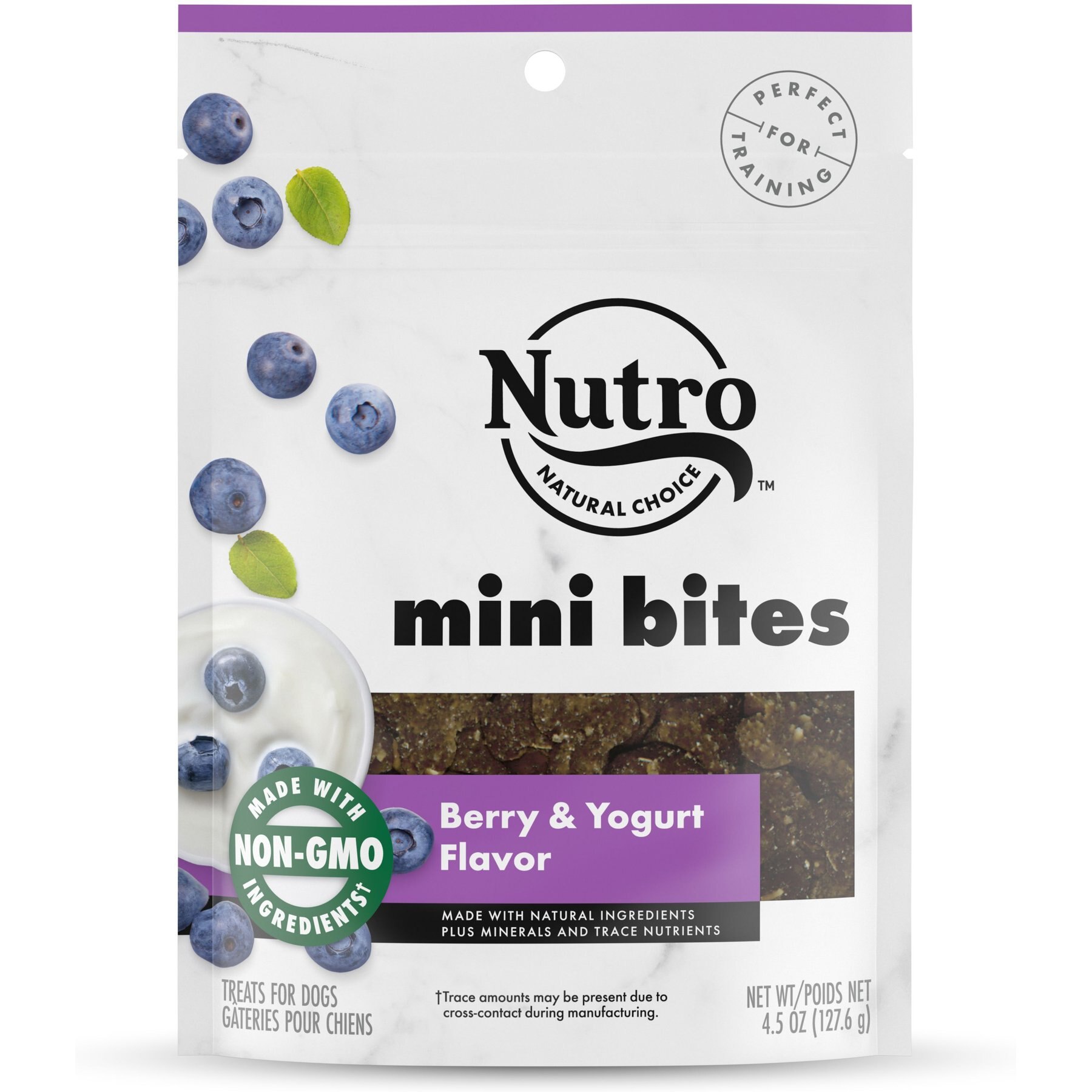 Discontinued NUTRO Mini Bites Berry Yogurt Flavor Dog Treats 4.5 oz bag Chewy