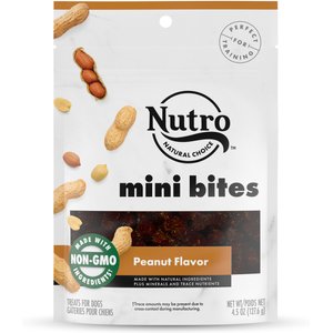 Nutro Mini Bites Peanut Flavor Dog Treats, 4.5-oz bag
