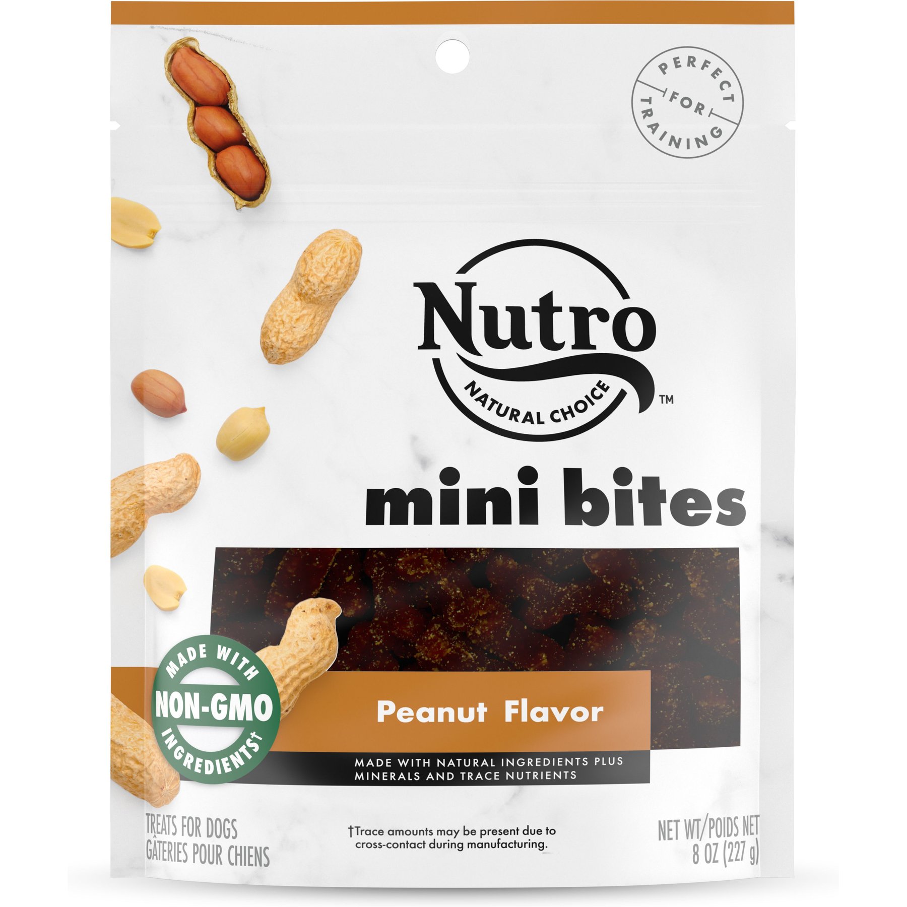 Nutro Mini Bites Peanut Flavor Dog Treats 8 oz bag