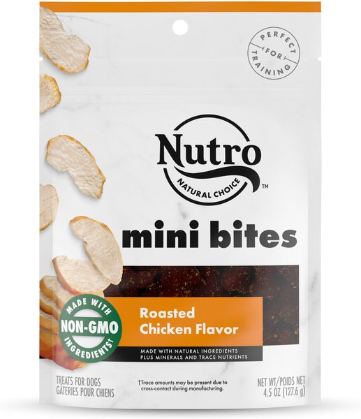 Nutro Mini Bites Roasted Chicken Flavor Dog Treats, 4.5-oz bag slide 1 of 9