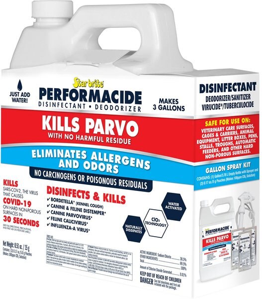 PERFORMACIDE Kills Parvo Disinfectant & Deodorizer Kit, 1gal jug