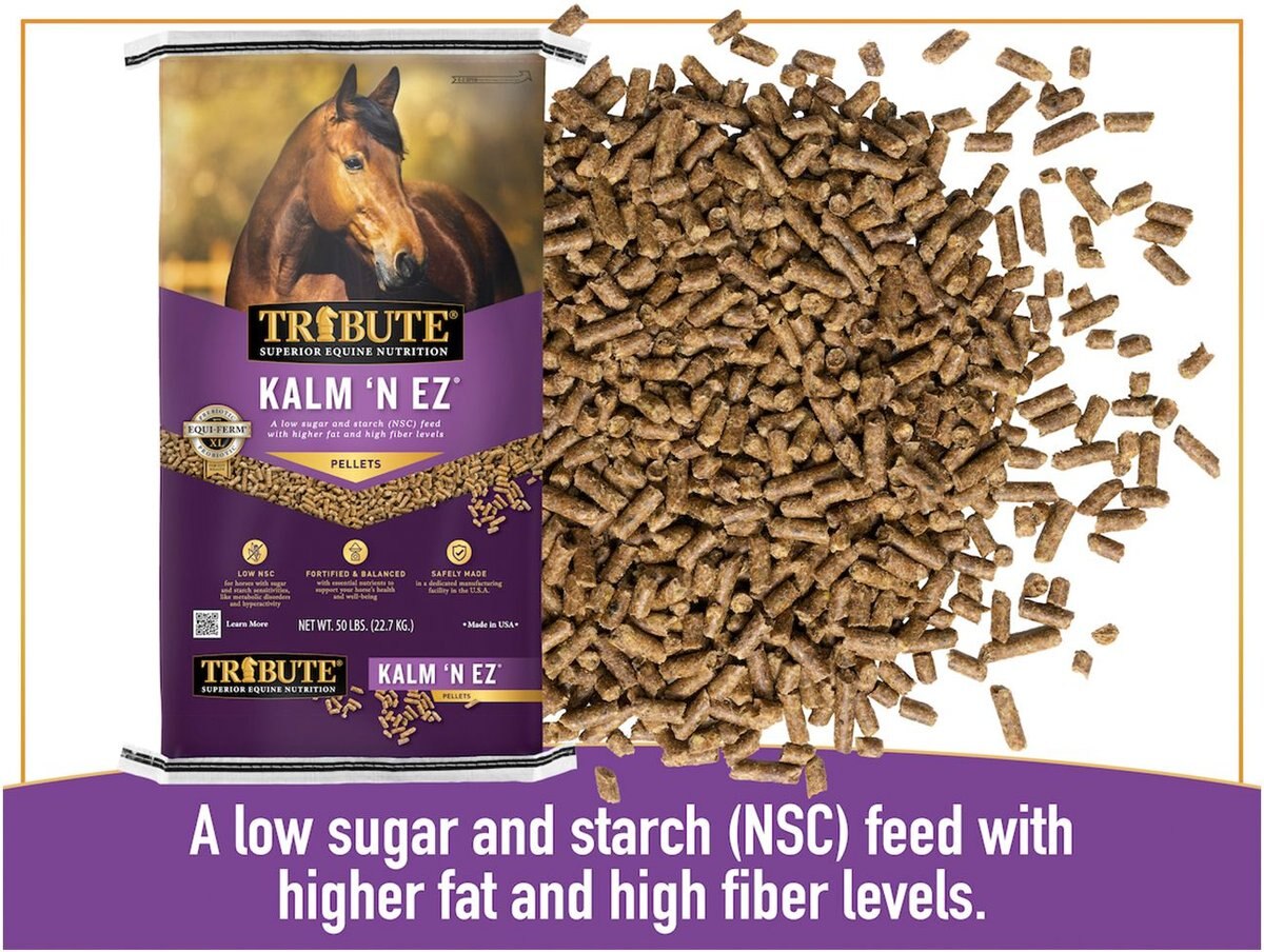 TRIBUTE EQUINE NUTRITION Kalm N' EZ Pellet LowNSC, MolassesFree Horse