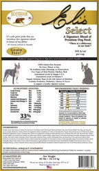 Beaverdam Pet Food Eli's Select 33/16 Grain-Free Dry Dog Food, 40-lb bag slide 2 of 3