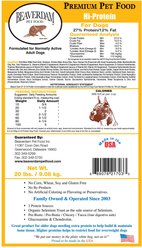 Beaverdam Pet Food Hi-Protein 27/12 Dry Dog Food, 20-lb bag slide 2 of 3