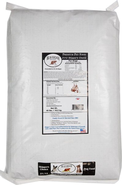 BEAVERDAM PET FOOD Skipper s Choice 21 12 Dry Dog Food 40 lb bag