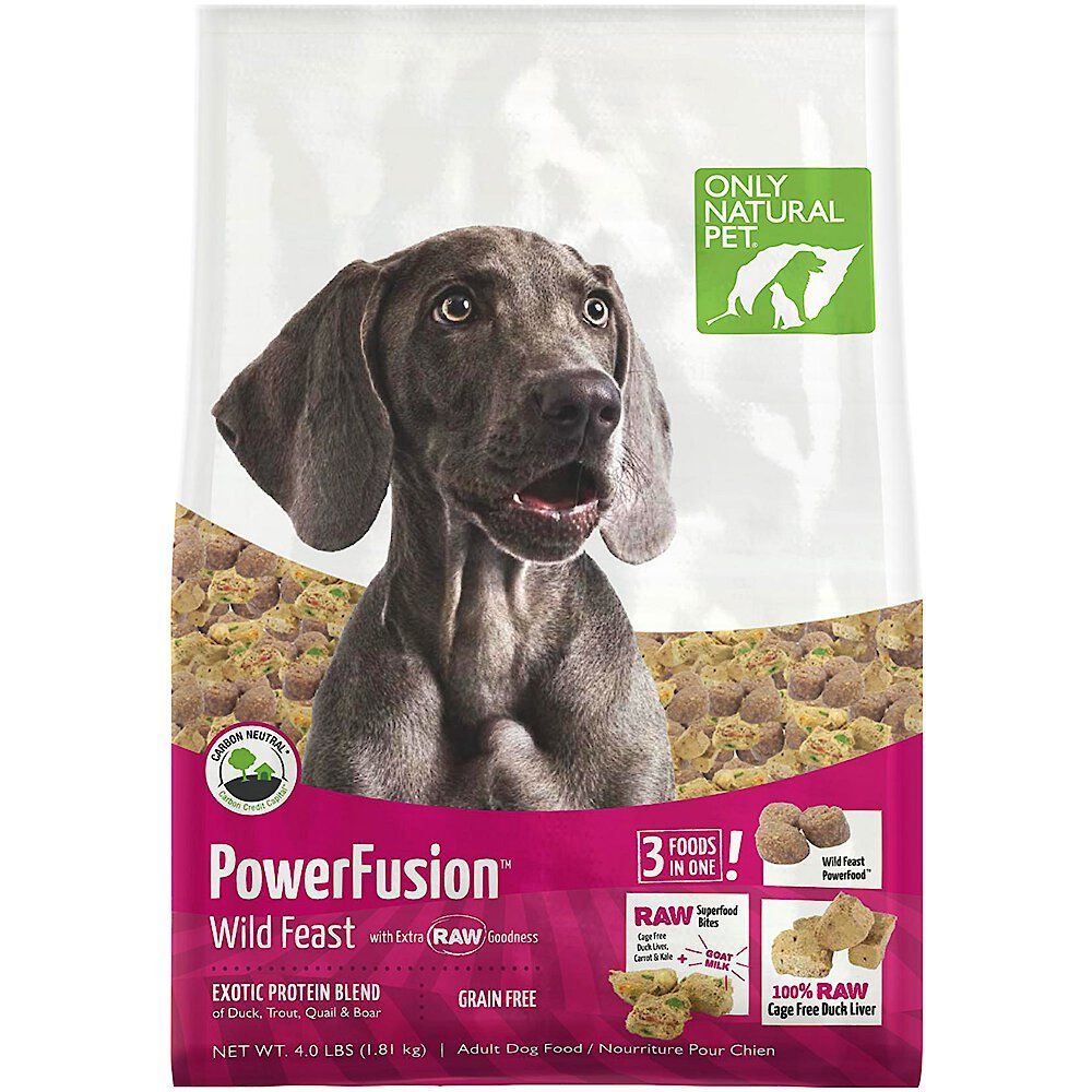 ONLY NATURAL PET PowerFusion Wild Feast GrainFree Raw Infused Dry Dog