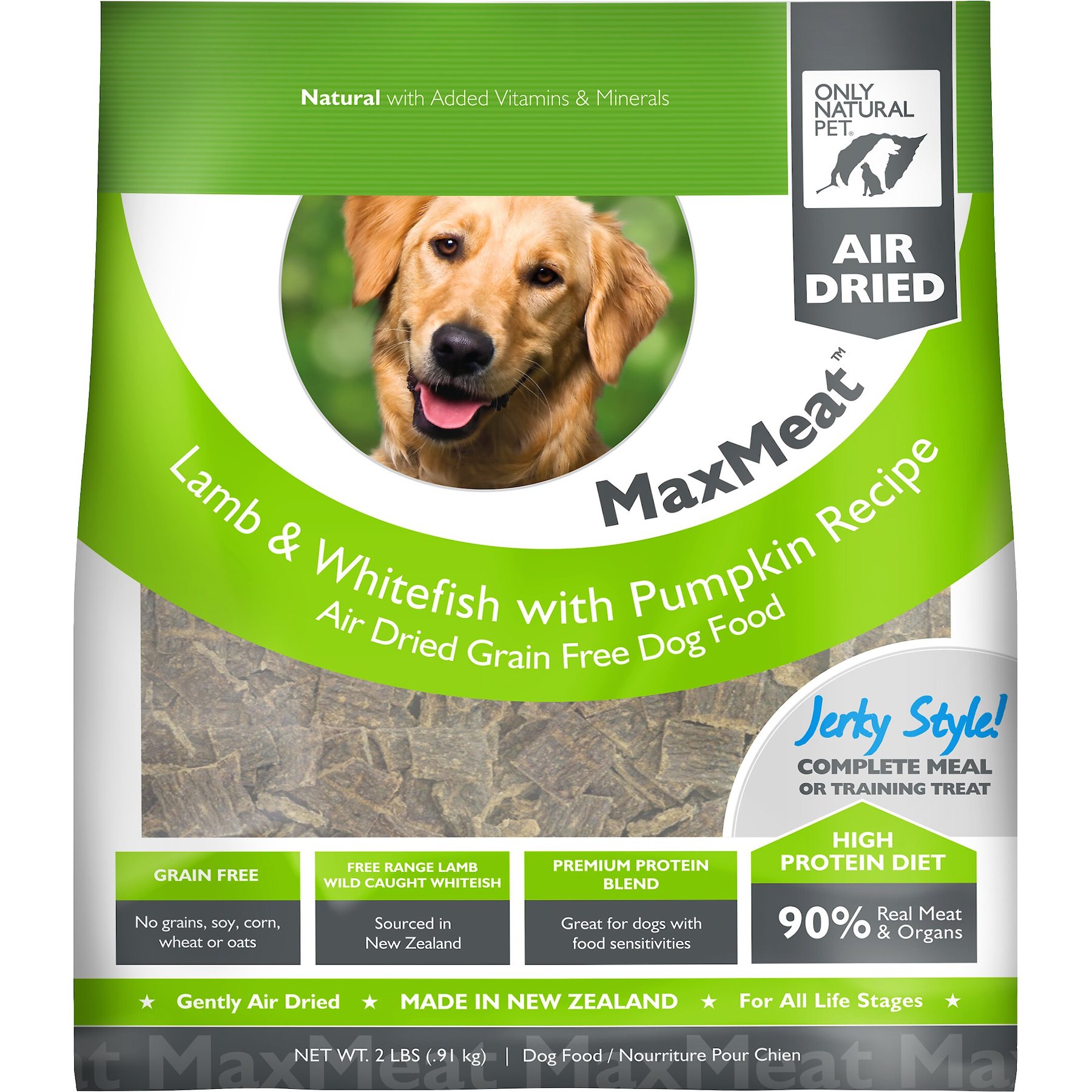 Real Meat Air Dried Dog Food (2lb) Lamb & Fish