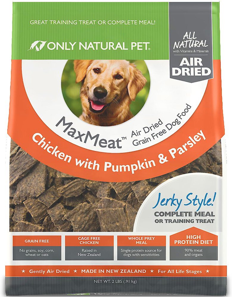 ONLY NATURAL PET MaxMeat Chicken GrainFree AirDried Dog Food, 2lb