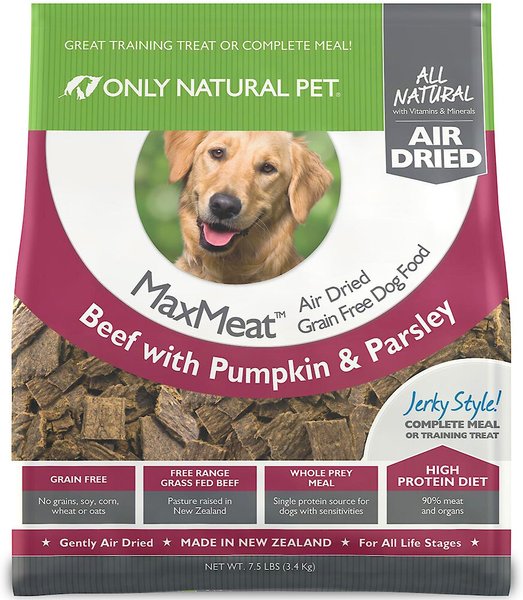 Only Natural Pet MaxMeat Beef Grain Free Air Dried Dog Food 7.5 lb bag