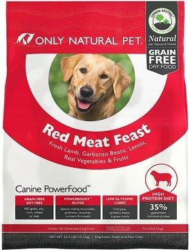 red meat feast dog food