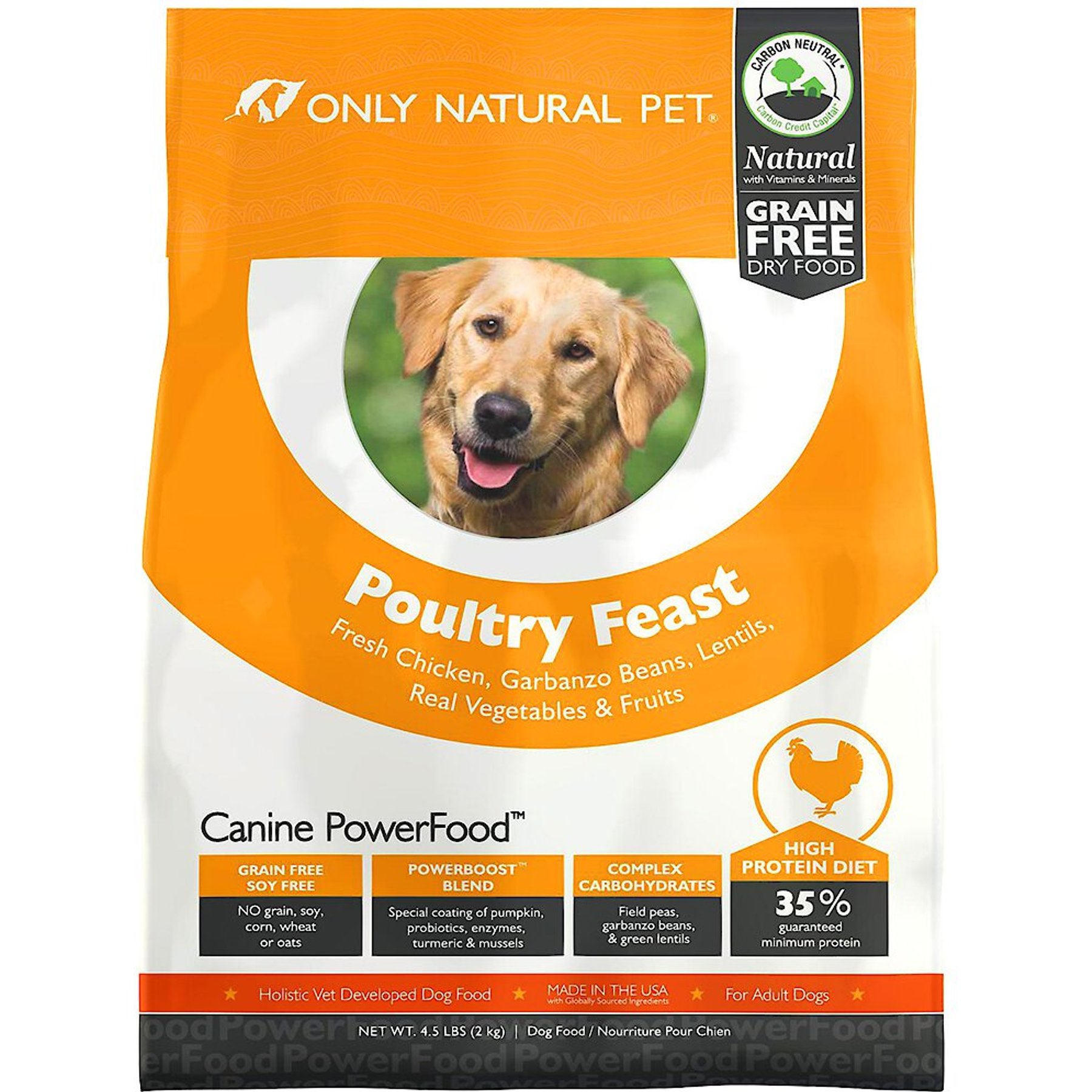 Discontinued ONLY NATURAL PET PowerFood Poultry Feast Grain Free Dry Dog Food 20 lb bag Chewy