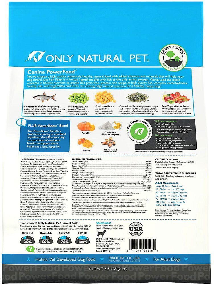 Only natural pet clearance just fish feast