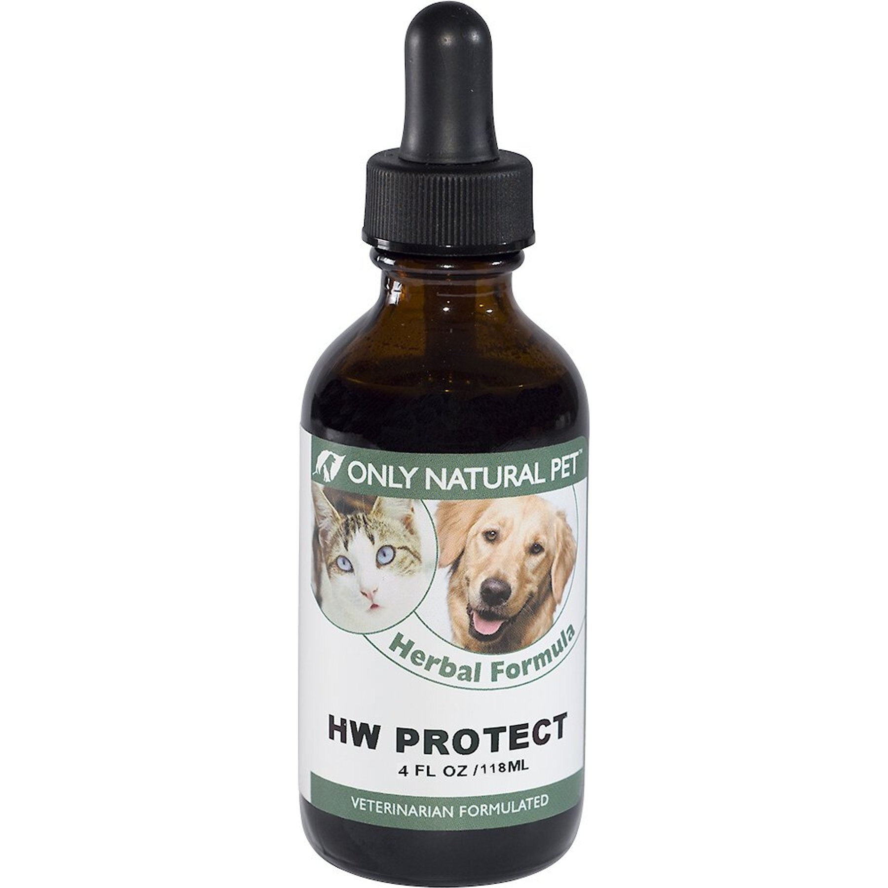 Discontinued ONLY NATURAL PET HW Protect Herbal Heartworm Prevention Dog & Cat Supplement, 4