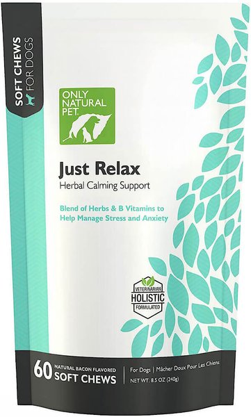 ONLY NATURAL PET Just Relax Herbal Calming Soft Chews Dog