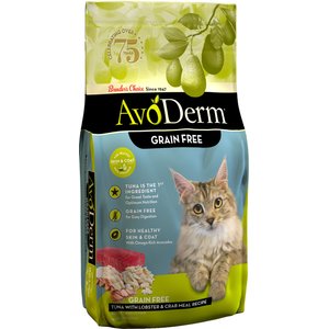 AvoDerm Grain-Free Tuna with Lobster & Crab Meal Dry Cat Food, 5-lb bag