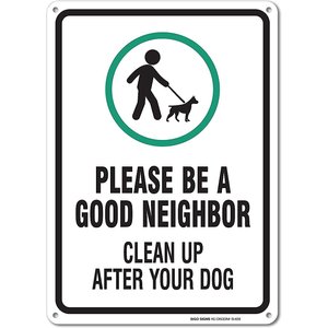 Sigo Signs "Clean Up After Your Dog" Aluminum Sign