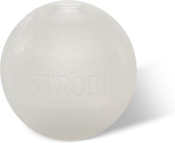 Planet Dog Orbee-Tuff LED Strobe Ball Tough Dog Chew Toy, White