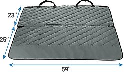 Frisco Quilted Water Resistant Bench Car Seat Cover, Regular, Grey slide 2 of 6
