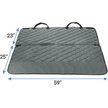 FRISCO Quilted Water Resistant Bench Car Seat Cover, Regular, Grey ...