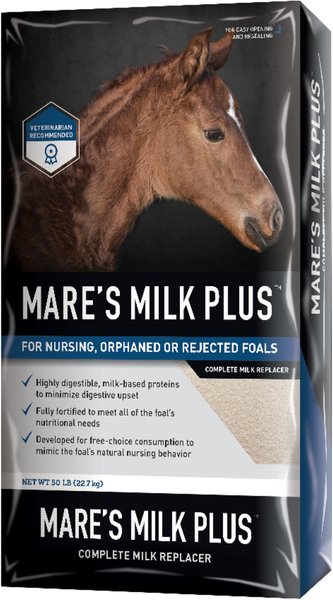 Buckeye Nutrition Mare's Milk Plus Milk Replacer Powder Horse Supplement, 40-lb bag slide 1 of 9
