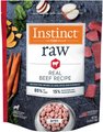 Instinct Frozen Raw Bites Grain-Free Real Beef Recipe Dog Food, 6-lb bag