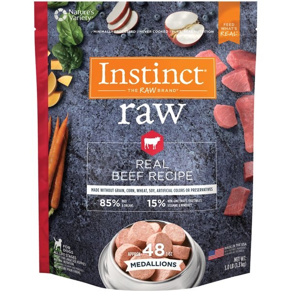 instinct raw lamb medallions