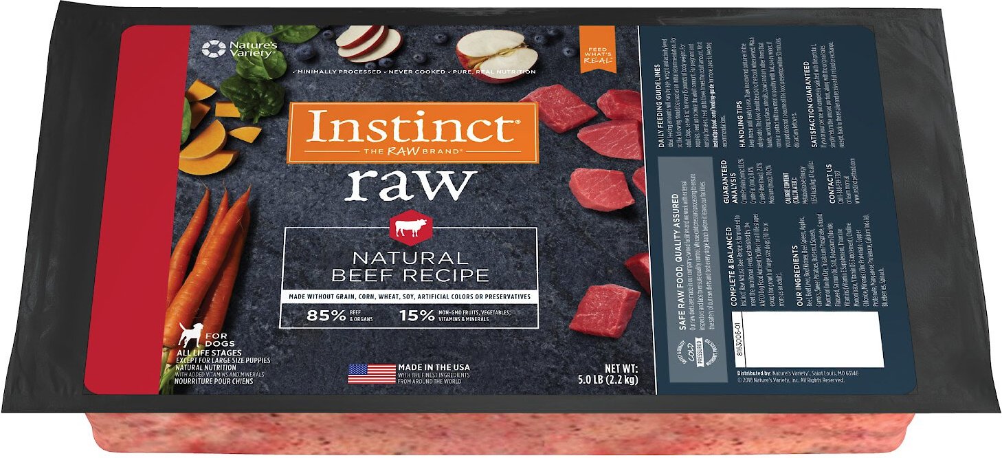 Instinct raw 2024 dog food petsmart