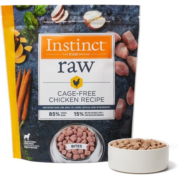 Instinct by Nature's Variety Raw Bites Chicken Formula Small Breed Raw Frozen Dog Food