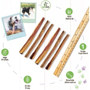 Nature Gnaws Large Bully Sticks 5 - 6" Dog Treats, 10 count