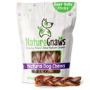 Nature Gnaws Braided Bully Sticks 5 - 6" Dog Treats, 10 count