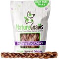 Nature Gnaws Braided Bully Sticks 11 - 12" Dog Treats, 5 count