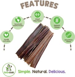 Nature Gnaws Beef Jerky Chews Dog Treats, 20 count, 9 - 10 in slide 2 of 7