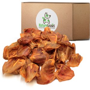 Nature Gnaws Pig Ear Dog Treats, 100 count
