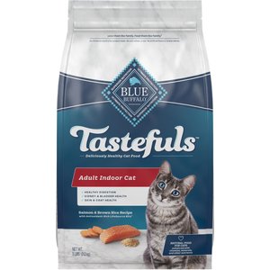 Blue Buffalo Indoor Health Salmon & Brown Rice Recipe Adult Dry Cat Food, 5-lb bag