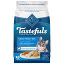 Blue Buffalo Tastefuls Chicken & Brown Rice Recipe Adult Indoor Dry Cat Food, 10-lb bag