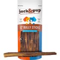 Jack & Pup Thick Bully Stick 12" Dog Treats, 3 count