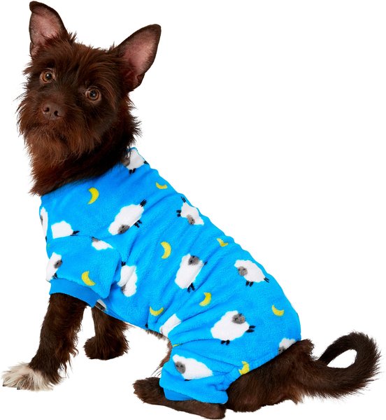 Discontinued - FRISCO Bouncy Sheep Print Dog & Cat Cozy Fleece PJs ...