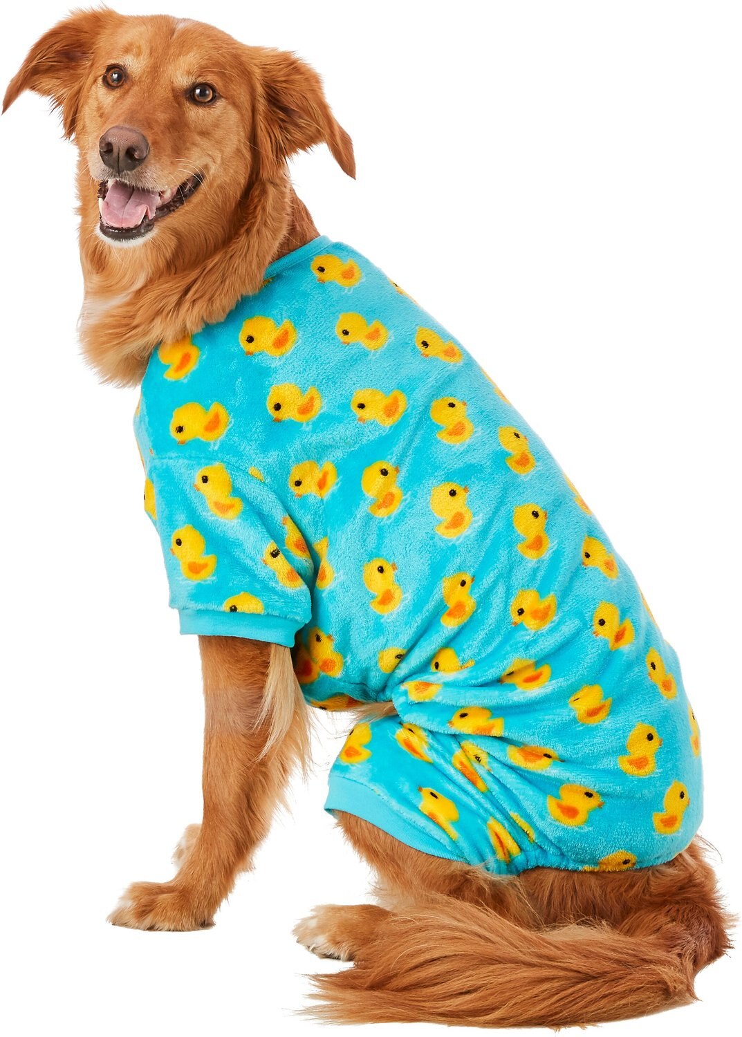 FRISCO Rubber Duck Print Dog & Cat Cozy Fleece PJs, XX-Large - Chewy.com